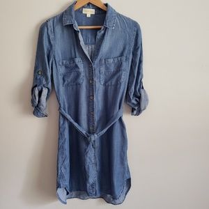 Anthropologie Chambray Dress